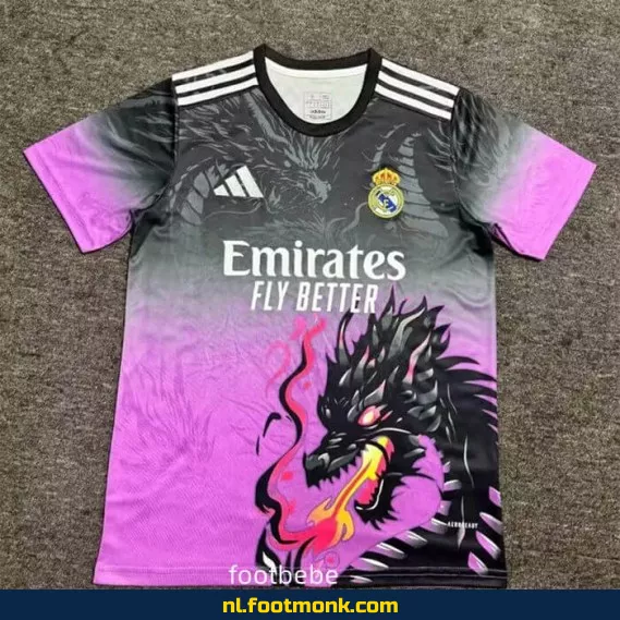 Real Madrid Dragon Violet Voetbalshirt 2025-2026 – Officieel Voetbalshirt voor Dames & Heren – Exclusieve Aanbieding