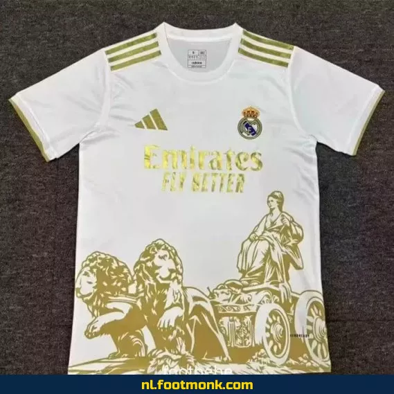 Real Madrid Voetbalshirt 2025-2026 – Officieel Gouden Logo – Heren/Dames/Kinderen – Origineel & Authentiek