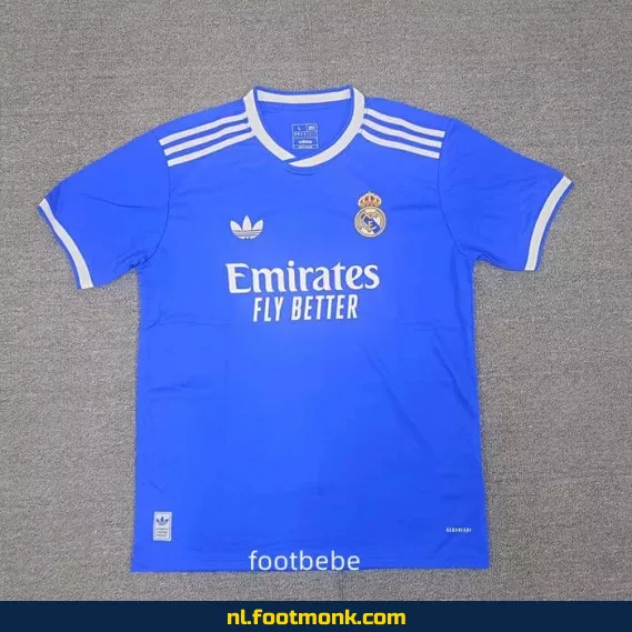 Real Madrid Derde Tenue 2025-2026 - Blauw Voetbalshirt | Officieel Voetbaltenue | Heren & Dames | Fanwear | Aanbieding