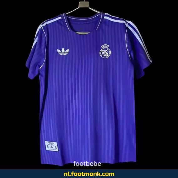 Real Madrid Voetbalshirt 2025-2026 – Violet – Officieel Voetbalshirt voor Dames & Heren – Origineel Voetbalshirt met Optionele Bedrukking