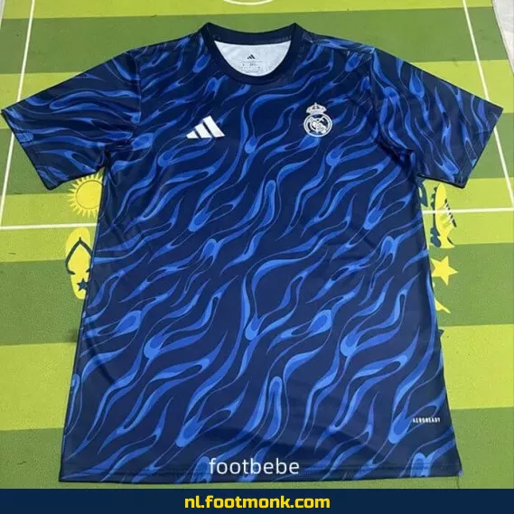 Real Madrid Voetbalshirt 2025-2026 Blauw Trainingsshirt A – Officieel Voetbalshirt voor Heren en Dames – Bestel Nu Online
