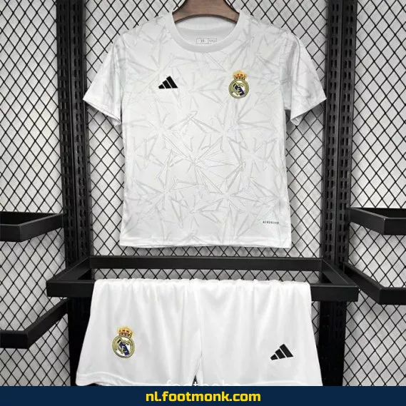 Real Madrid Voetbalshirt Kinderen 2024-2025 Wit – Officieel Voetbalshirt, Personaliseerbaar