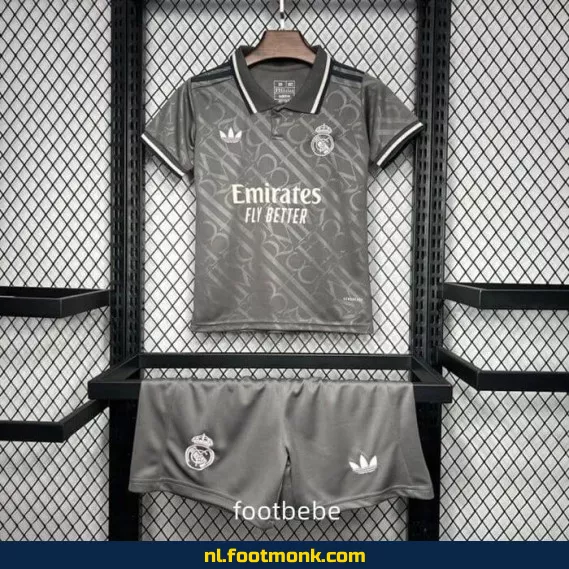 Real Madrid Derde Thuisshirt 2024/2025 Kinderen - Zwart | Officieel Voetbalshirt | Voetbalshirt Kinderen | Fanwear | Aanbieding