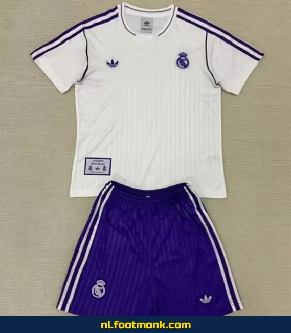 Real Madrid Kinder Voetbalshirt 2025-2026 Wit – Officieel Voetbalshirt voor Kinderen | Voetbalshirt Kopen Online