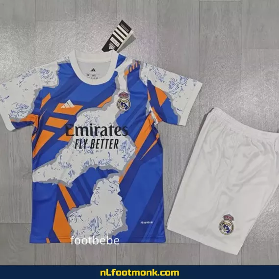 Real Madrid Kinder Voetbalshirt 2025/2026 – Speciale Blauwe Editie | Officieel Voetbalshirt voor Kinderen | Voetbalshirt Kopen Online