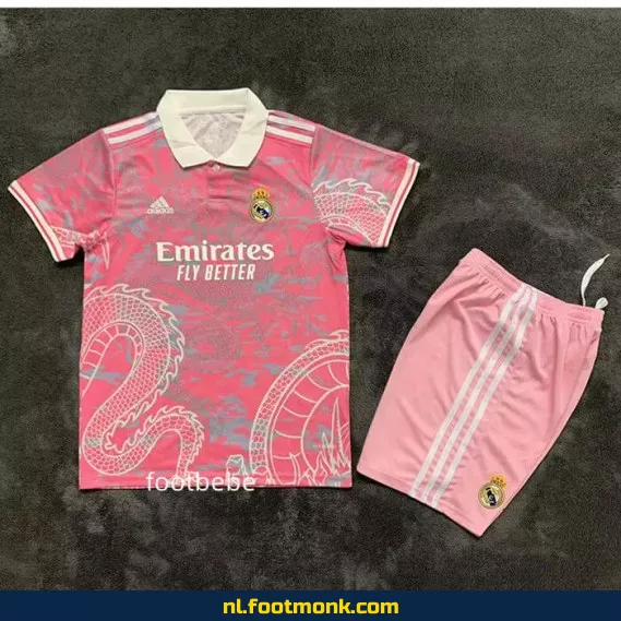 Real Madrid Kinder Voetbalshirt 2025-2026 - Roze | Officieel Voetbalshirt | Voetbalshirt Kinderen | Fanwear Aanbieding