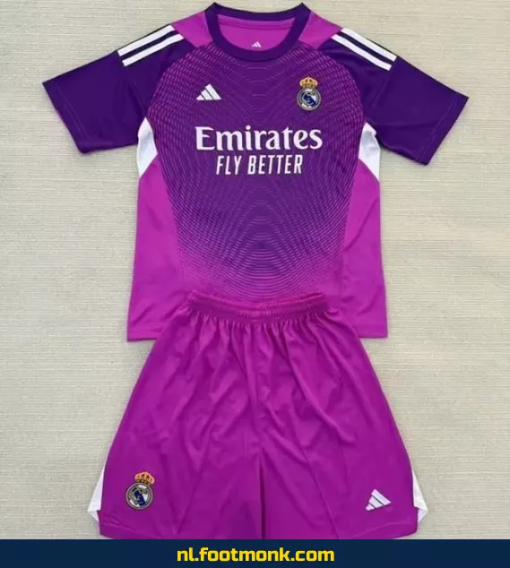 Real Madrid Voetbalshirt Kinderen 2025-2026 Violet – Officieel Voetbalshirt, Fanwear Aanbieding