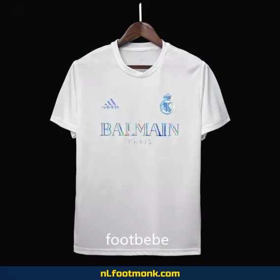 Real Madrid x Balmain Voetbalshirt 2023-2024 Wit – Officieel Voetbalshirt voor Dames & Heren – Koop Nu Online