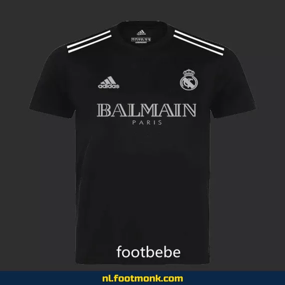 Real Madrid x Balmain voetbalshirt 2023-2024 zwart – Officieel voetbalshirt voor heren en dames | Exclusieve aanbieding