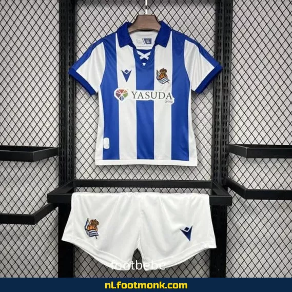Real Sociedad Thuisshirt Kinderen 2024-2025 | Officieel Voetbalshirt | Voetbalshirt Kinderen Kopen