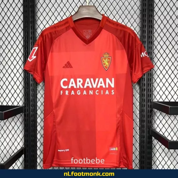 Real Zaragoza Uit Shirt 2024-2025 - Rood Voetbalshirt | Officieel Voetbaltenue | Heren & Dames | Fanwear Aanbieding