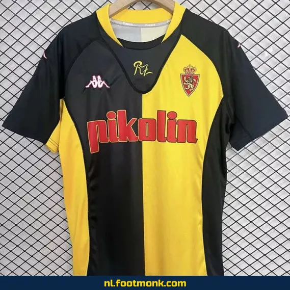 Retro Real Zaragoza Voetbalshirt 2001-2002 Uit Thuistenue - Officieel Voetbalshirt Vintage - Voetbalshirt Collectie