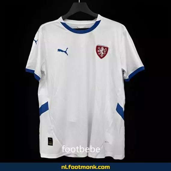 Voetbalshirt Tjechië 2024 2025 Uitshirt Wit - Originele en Goedkope Voetbalshirts Kopen