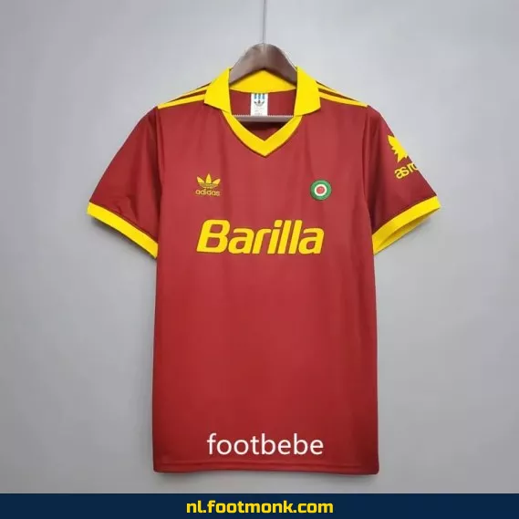 Rome Vintage Voetbalshirt 1991-1992 Domicile - Origineel Retro Voetbalshirt