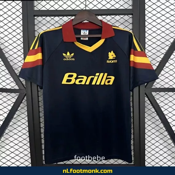 Rome Vintage Voetbalshirt 1991-1992 Uit Shirt - Retro Voetbaltenue - Authentiek Voetbalshirt