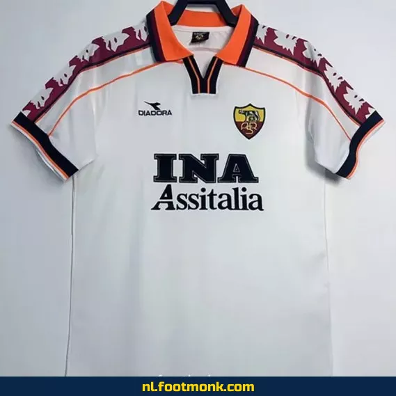 AS Roma Vintage Voetbalshirt 1998-1999 - Exterieur - Officieel Retro Voetbaltenue - Authentiek Voetbalshirt