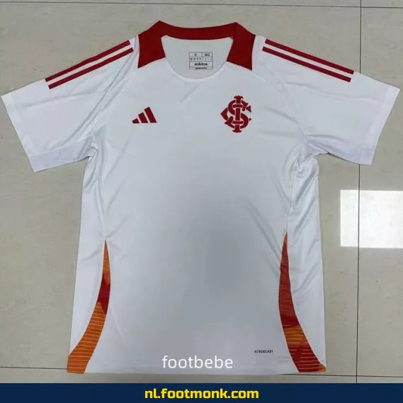 SC Internacional Trainingsshirt 2025-2026 - Wit Voetbalshirt - Officieel Voetbalshirt voor Dames en Heren - Fanwear met Mogelijkheid tot Personalisatie