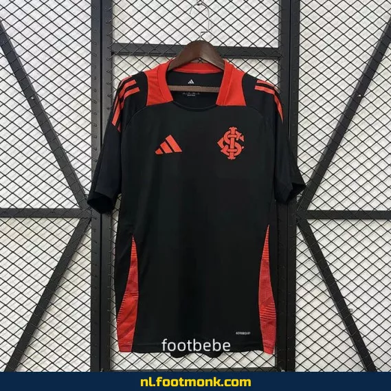 SC Internacional Trainingsshirt 2025-2026 - Zwart Voetbalshirt voor Supporters - Officieel Voetbaltenue - Heren/Dames/Kinderen