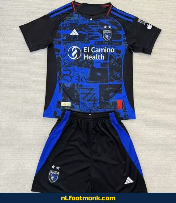 San Jose Earthquakes Thuisshirt Kinderen 2025-2026 | Officieel Voetbalshirt | Voetbalshirt Kinderen | Fanwear | Origineel Voetbalshirt