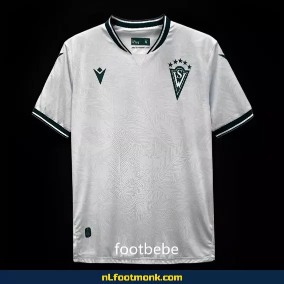 Officieel Santiago Wanderers Uit-shirt 2024-2025 - Wit Voetbalshirt voor Heren & Dames - Origineel Voetbalshirt met Optie tot Personalisatie