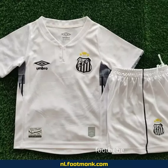 Officieel Santos Thuisshirt 2024-2025 voor Kinderen - Wit | Voetbalshirt Kids | Origineel Voetbaltenue
