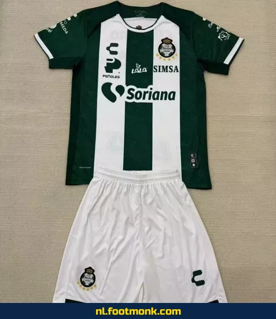 Origineel Santos Laguna Thuisshirt 2025 voor Kinderen - Voetbalshirt Kopen