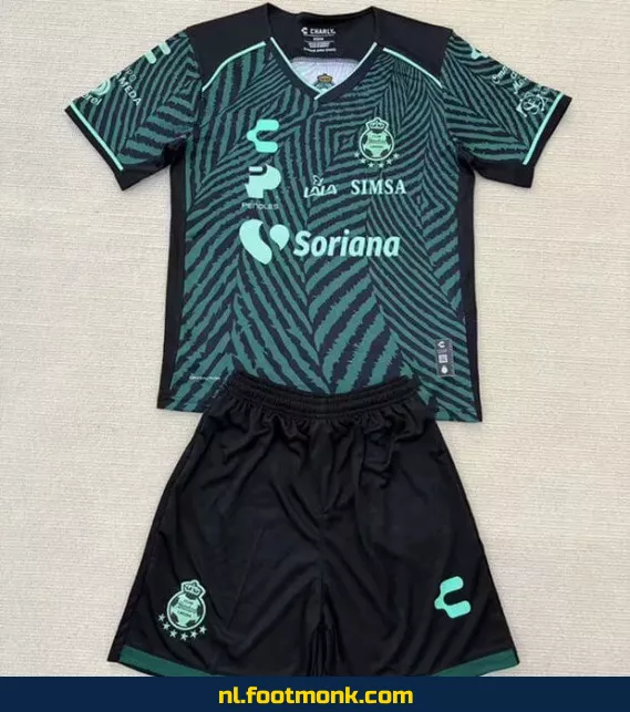 Origineel Santos Laguna Uit-shirt Kinderen 2025 – Koop Voetbalshirts Online | Officieel Voetbalshirt | Fanwear Aanbieding