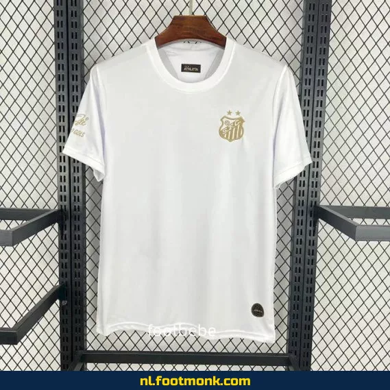 Origineel Santos Pelé 1000 GOLS Wit Voetbalshirt – Officieel Retro Voetbaltenue voor Mannen en Vrouwen