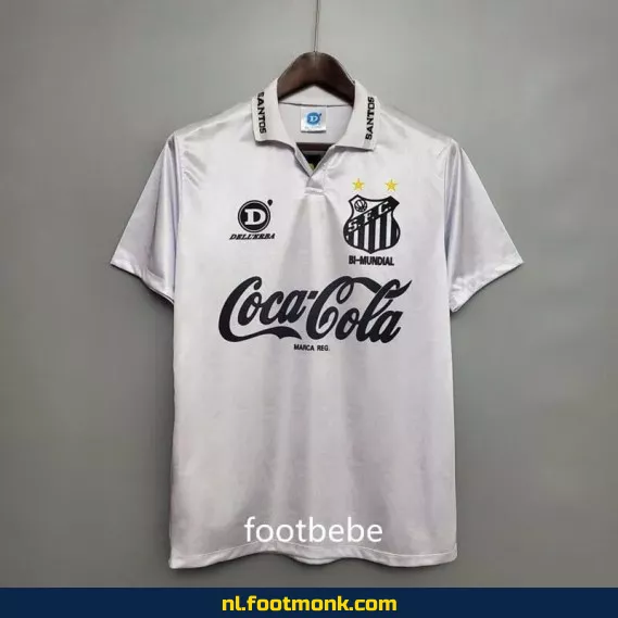 Origineel Santos Vintage Voetbalshirt 1993-1994 Domicile - Retro Voetbalshirt voor Supporters