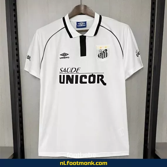 Origineel Santos vintage voetbalshirt 1997 - thuis tenue - retro voetbalshirt