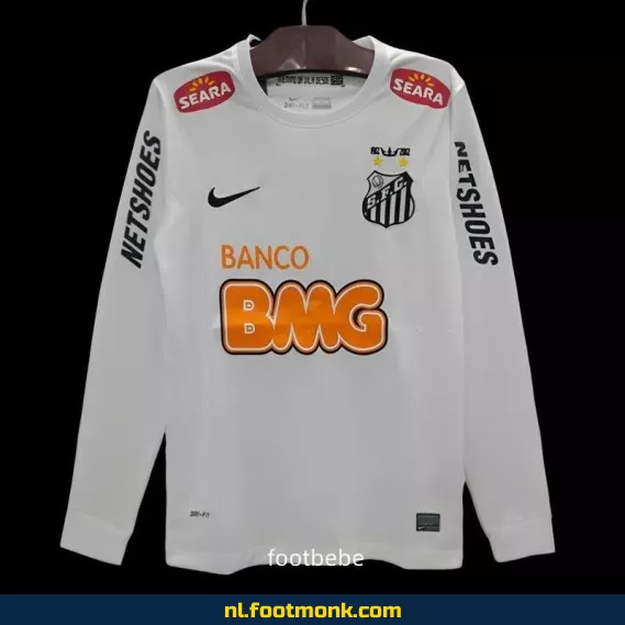 Retro Santos voetbalshirt 2011-2012 thuis - Lange mouwen | Officieel voetbaltenue | Vintage voetbalshirts
