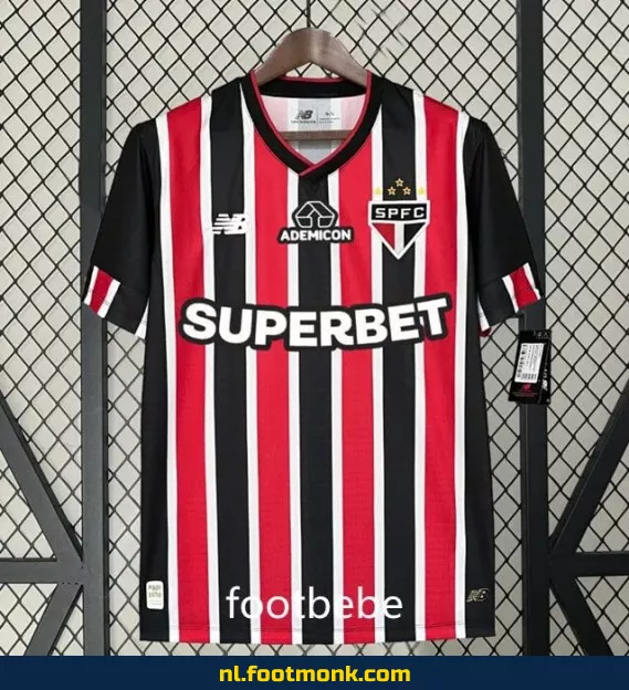 Officieel São Paulo 2024-2025 Uit-shirt met sponsor – Koop nu originele voetbalshirts online