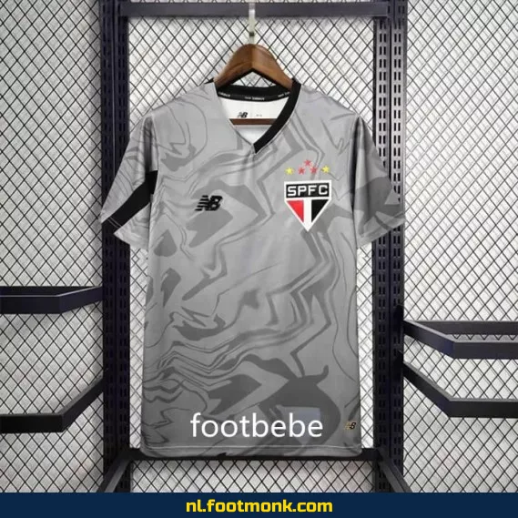 Officieel São Paulo 2024-2025 keepersshirt grijs - Voetbalshirt voor keepers | Origineel, personaliseerbaar | Aanbieding