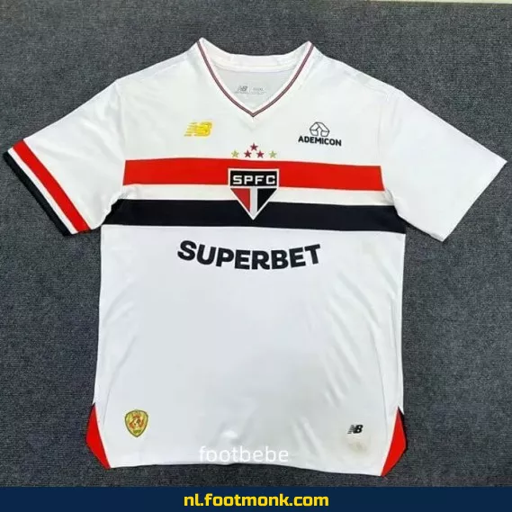 Officieel São Paulo Thuisshirt 2025-2026 - Wit Voetbalshirt | Koop Nu