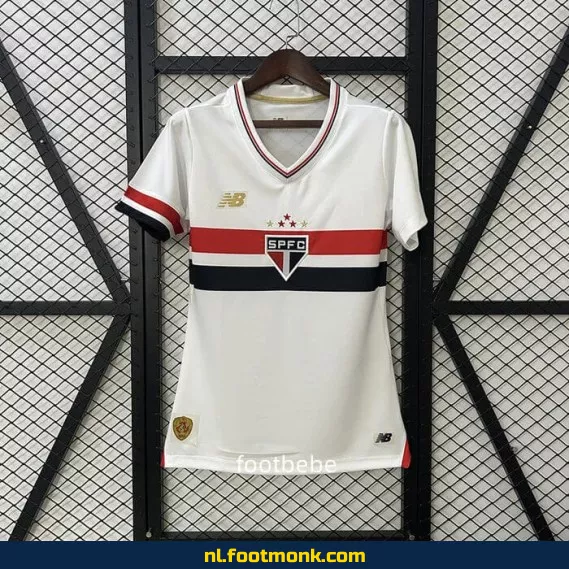 Officieel Sao Paulo Thuisshirt 2025/2026 Dames - Wit | Voetbalshirt Dames | Origineel Voetbaltenue | Fanwear