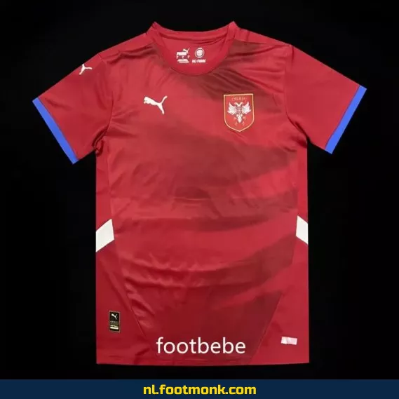 Origineel Servië Thuisshirt Euro 2024 - Rood Voetbalshirt | Officieel Fanwear