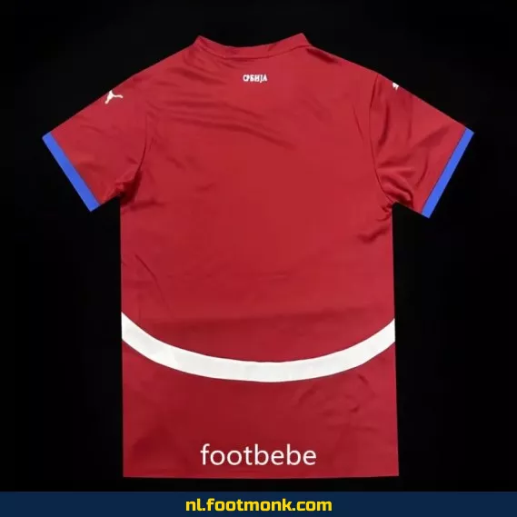 Origineel Servië Thuisshirt Euro 2024 - Rood Voetbalshirt | Officieel Fanwear