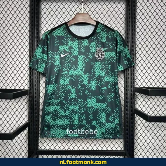 Sporting CP 2024-2025 Trainingsshirt Groen - Officieel Voetbalshirt | Heren & Dames | Fanwear | Aanbieding