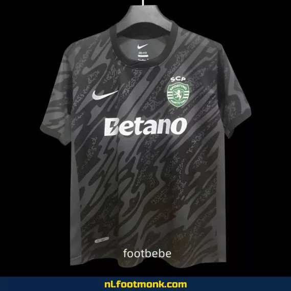 Sporting CP 2024-2025 Zwart Keepersshirt – Officieel Voetbalshirt voor Keepers – Koop Nu Online