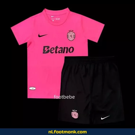 Sporting CP Kinder Voetbalshirt 2024-2025 Roze – Officieel Voetbalshirt voor Supporters