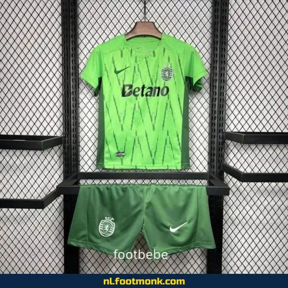 Sporting CP Kinder Voetbalshirt 2024-2025 - Groen | Officieel Voetbalshirt | Fanwear | Aanbieding