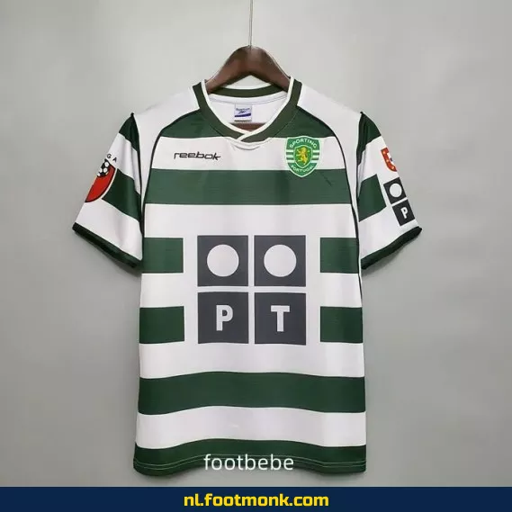 Sporting CP Vintage Thuisshirt 2001-2003 | Officieel Retro Voetbalshirt | Authentiek Voetbalshirt Dames/Heren | Koop Nu
