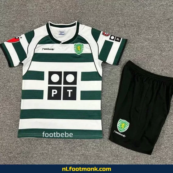 Sporting CP Vintage Voetbalshirt Kinderen – Thuis 2001-2003 | Officieel Retro Voetbalshirt | Fanwear | Aanbieding