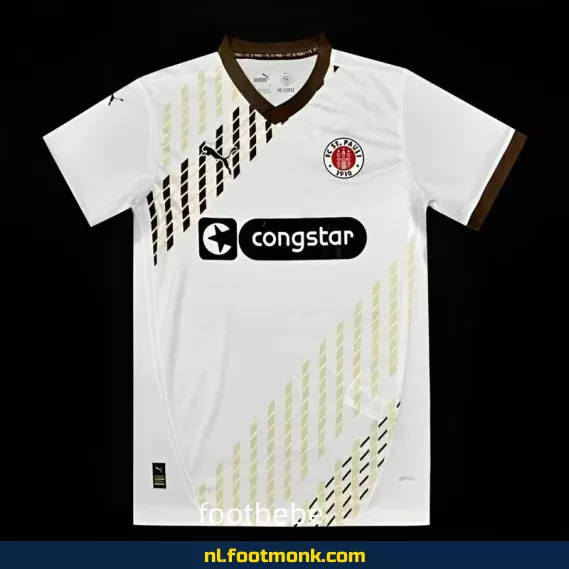 Officieel FC St. Pauli Uit-shirt 2024-2025 – Witte voetbalshirt voor heren en dames – Koop originele supporter shirts online