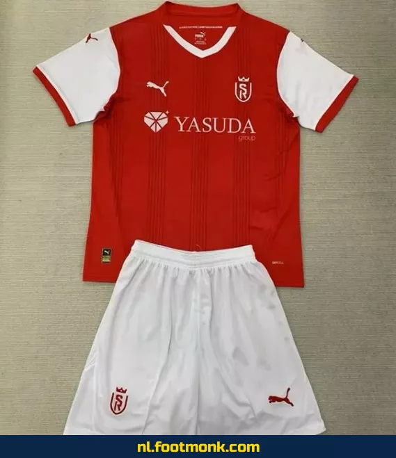 Stade de Reims Thuisshirt Kinderen 2024-2025 | Officieel Voetbalshirt | Kids Voetbalshirt Kopen