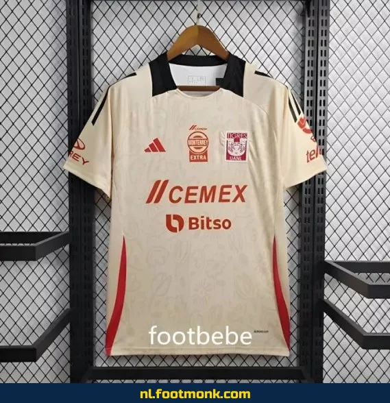 Tigres UANL Voetbalshirt 2024/2025 - Offieel Witte Thuisshirt - Origineel Voetbaltenue voor Supporters - Dames & Heren