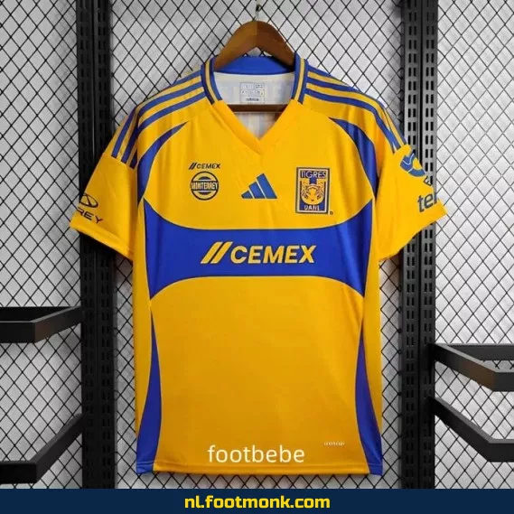 Officieel Tigres UANL Thuisshirt 2024-2025 | Voetbalshirt Dames/Heren | Origineel Voetbalshirt met Bedrukking | Fanwear Aanbieding