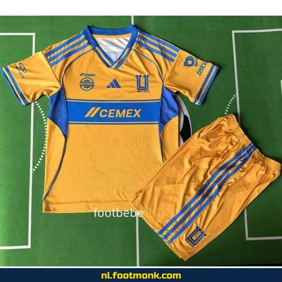 Tigres UANL Kinder Voetbalshirt 2025 – Geel Jubileumshirt (65 Jaar) | Officieel Voetbalshirt voor Kinderen | Voetbalshirts Kopen Online