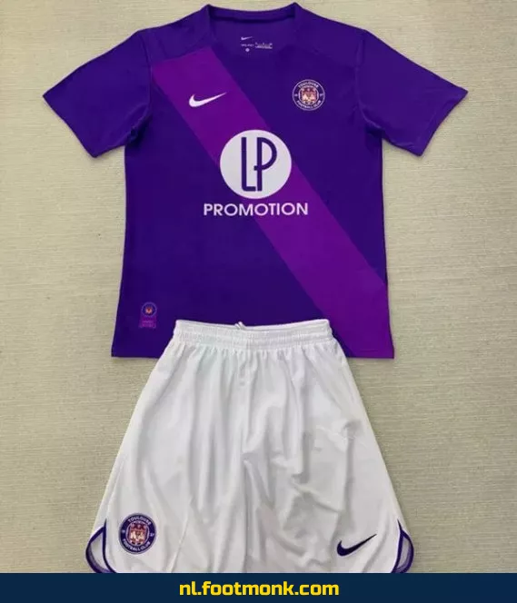 Toulouse FC Thuisshirt Kinderen 2024-2025 - Paars | Officieel Voetbalshirt | Voetbalshirt Kopen | Fanwear