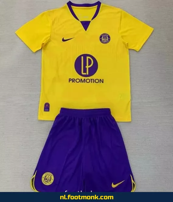 Toulonge Uit Thuisshirt 2024-2025 voor Kinderen - Geel | Officieel Voetbalshirt | Fanwear | Aanbieding